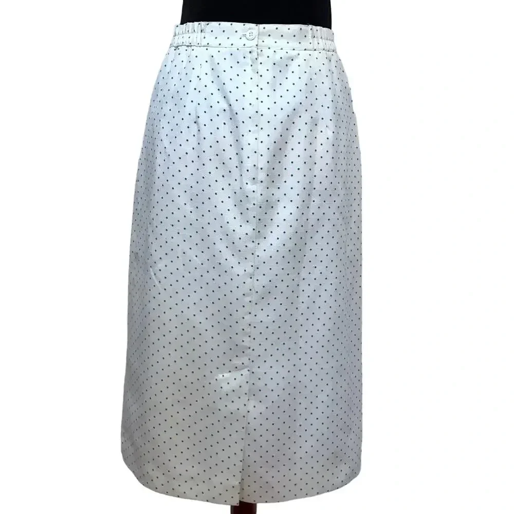 Haberdashery Collection by Personal Polka Dot Vintage Straight Skirt Women 26